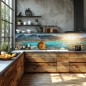 Glas Küchenrückwand 6 mm ESG Motive KRWM-0566