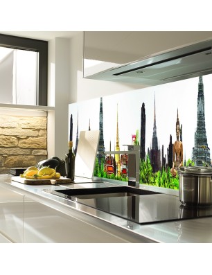 Glas Küchenrückwand 6 mm ESG Motive KRWM-0574