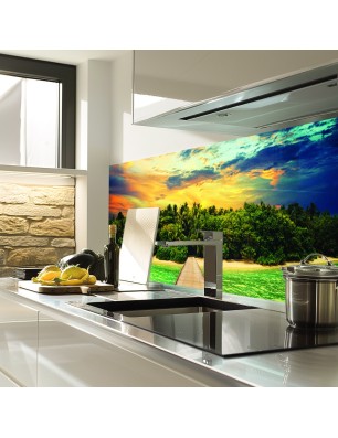 Glas Küchenrückwand 6 mm ESG Motive KRWM-0607