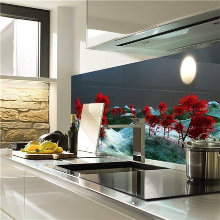 Glas Küchenrückwand 6 mm ESG Motive KRWM-0622