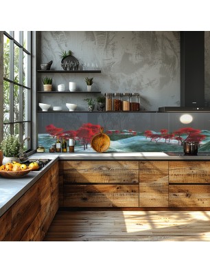 Glas Küchenrückwand 6 mm ESG Motive KRWM-0622