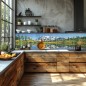 Glas Küchenrückwand 6 mm ESG Motive KRWM-0634