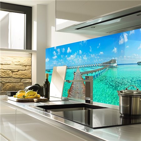Glas Küchenrückwand 6 mm ESG Motive KRWM-0800
