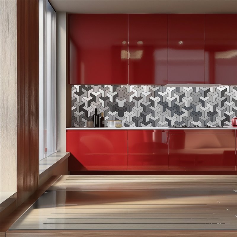 Küchenrückwand Platte 6 mm ESG Fliesenmotive KRWF-03-09