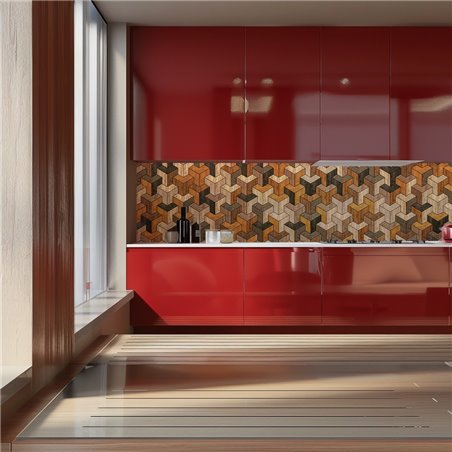 Küchenrückwand Platte 6 mm ESG Fliesenmotive KRWF-03-15