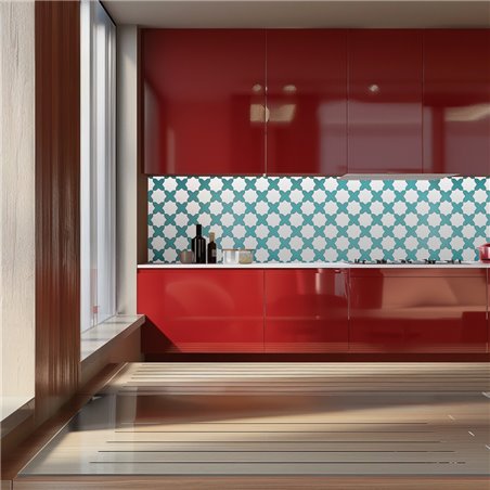 Küchenrückwand Platte 6 mm ESG Fliesenmotive KRWF-06-04