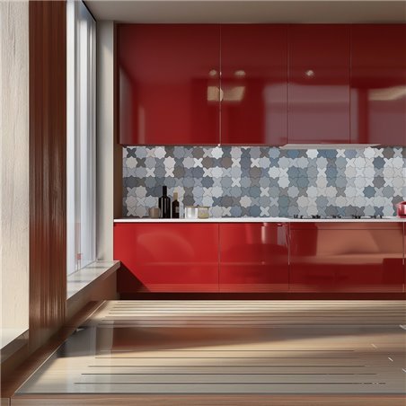 Küchenrückwand Platte 6 mm ESG Fliesenmotive KRWF-06-10