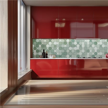 Küchenrückwand Platte 6 mm ESG Fliesenmotive KRWF-06-11