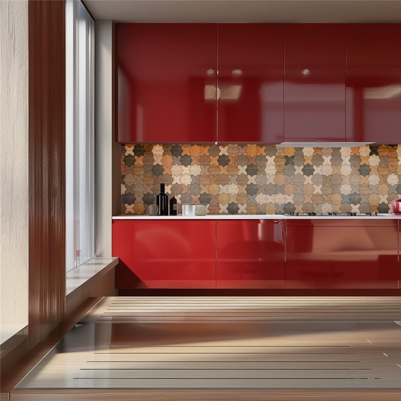 Küchenrückwand Platte 6 mm ESG Fliesenmotive KRWF-06-14