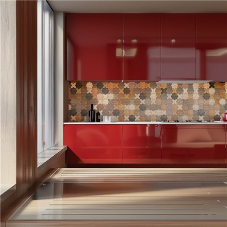 Küchenrückwand Platte 6 mm ESG Fliesenmotive KRWF-06-14