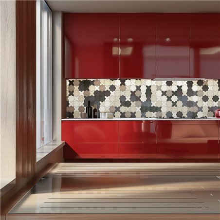 Küchenrückwand Platte 6 mm ESG Fliesenmotive KRWF-06-15