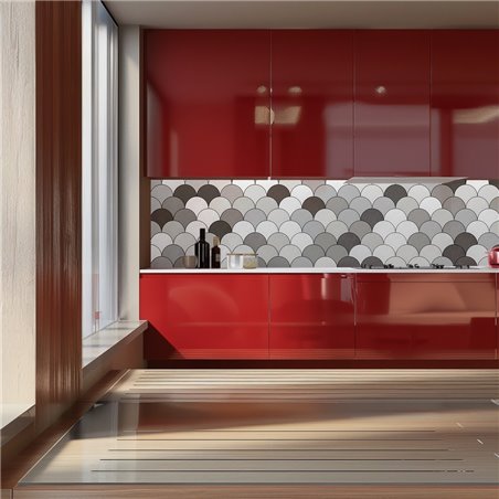 Küchenrückwand Platte 6 mm ESG Fliesenmotive KRWF-07-09