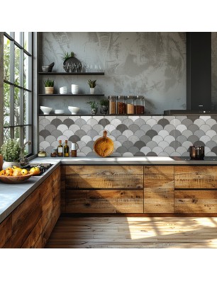 Küchenrückwand Platte 6 mm ESG Fliesenmotive KRWF-07-09