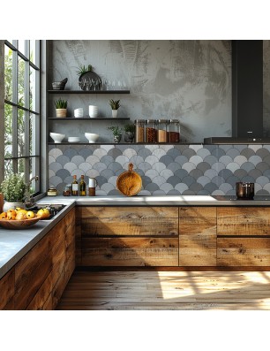 Küchenrückwand Platte 6 mm ESG Fliesenmotive KRWF-07-10