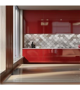 Küchenrückwand Platte 6 mm ESG Fliesenmotive KRWF-07-12