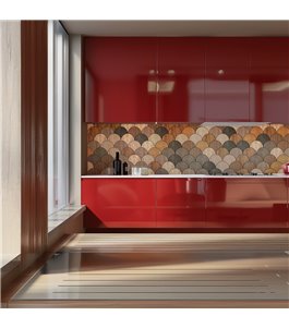 Küchenrückwand Platte 6 mm ESG Fliesenmotive KRWF-07-14