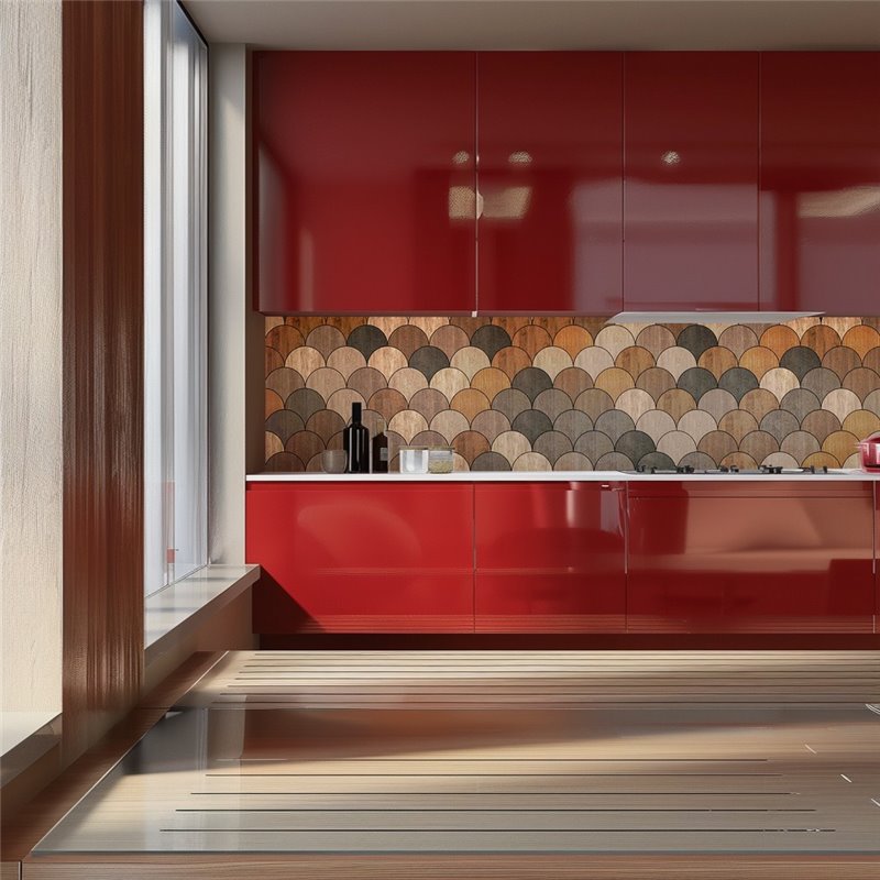 Küchenrückwand Platte 6 mm ESG Fliesenmotive KRWF-07-14