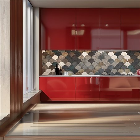 Küchenrückwand Platte 6 mm ESG Fliesenmotive KRWF-07-16