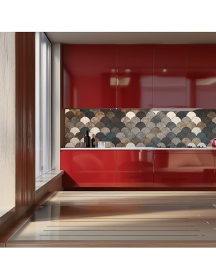 Küchenrückwand Platte 6 mm ESG Fliesenmotive KRWF-07-16