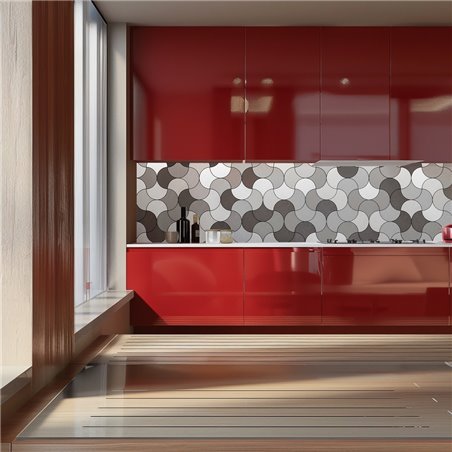 Küchenrückwand Platte 6 mm ESG Fliesenmotive KRWF-08-06