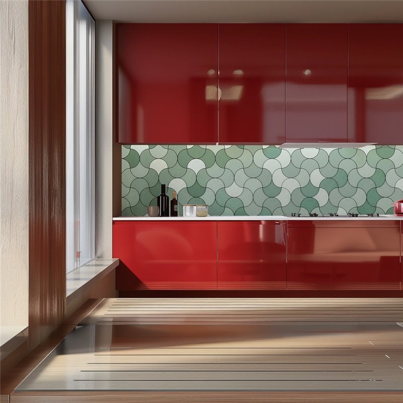 Küchenrückwand Platte 6 mm ESG Fliesenmotive KRWF-08-08