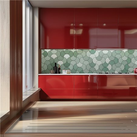 Küchenrückwand Platte 6 mm ESG Fliesenmotive KRWF-08-08