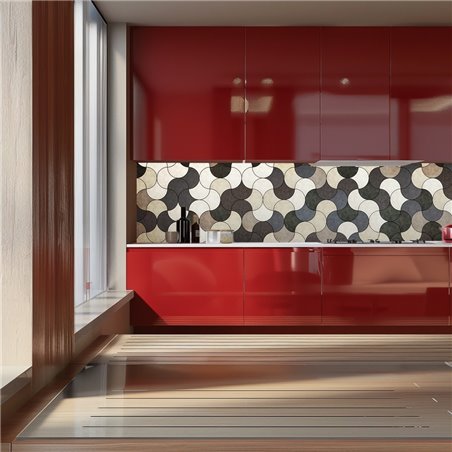 Küchenrückwand Platte 6 mm ESG Fliesenmotive KRWF-08-12