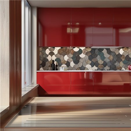 Küchenrückwand Platte 6 mm ESG Fliesenmotive KRWF-08-13