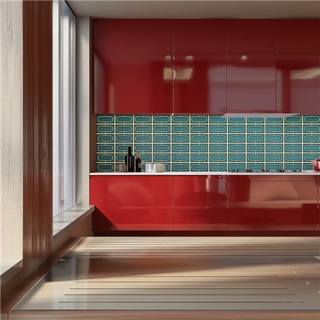 Küchenrückwand Platte 6 mm ESG Fliesenmotive KRWF-09-01