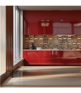 Küchenrückwand Platte 6 mm ESG Fliesenmotive KRWF-09-16