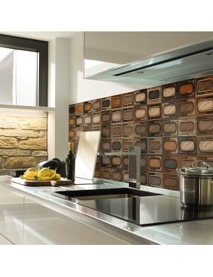 Küchenrückwand Platte 6 mm ESG Fliesenmotive KRWF-09-16