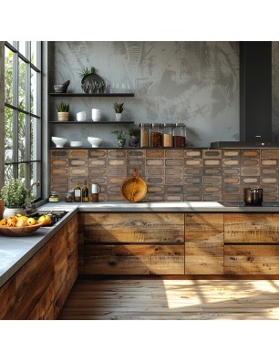 Küchenrückwand Platte 6 mm ESG Fliesenmotive KRWF-09-16