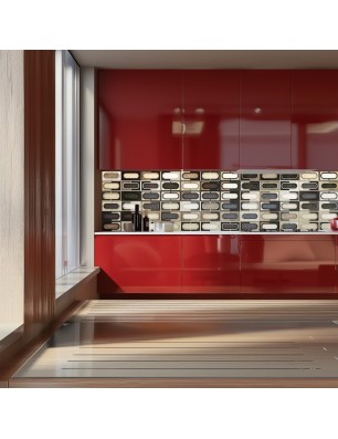 Küchenrückwand Platte 6 mm ESG Fliesenmotive KRWF-09-17