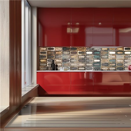 Küchenrückwand Platte 6 mm ESG Fliesenmotive KRWF-09-18