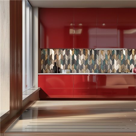 Küchenrückwand Platte 6 mm ESG Fliesenmotive KRWF-10-14