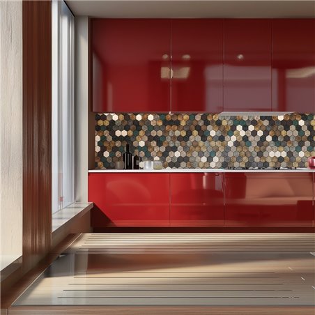 Küchenrückwand Platte 6 mm ESG Fliesenmotive KRWF-30-06