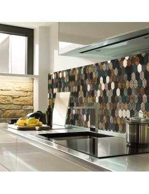 Küchenrückwand Platte 6 mm ESG Fliesenmotive KRWF-30-06