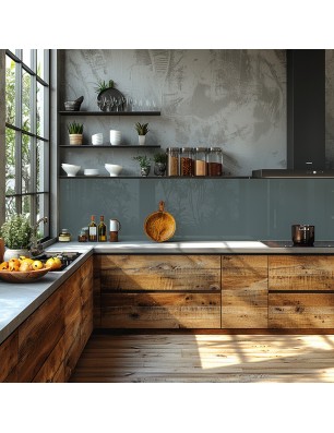 Küchenrückwand Glas 6 mm ESG Ral-Töne KRWR-7011