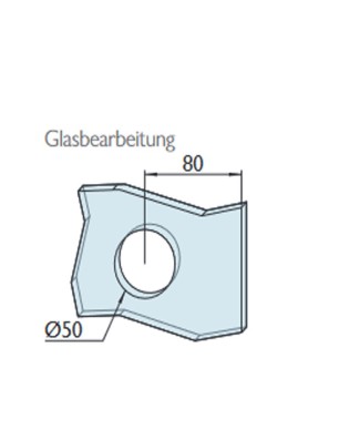 Schiebetürschloss Edelstahlfarbig für Griffmuschelbohrung