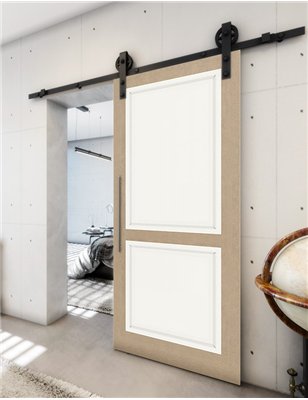 Holzschiebetür Barn-Line - Eiche und Weiss Model 1023