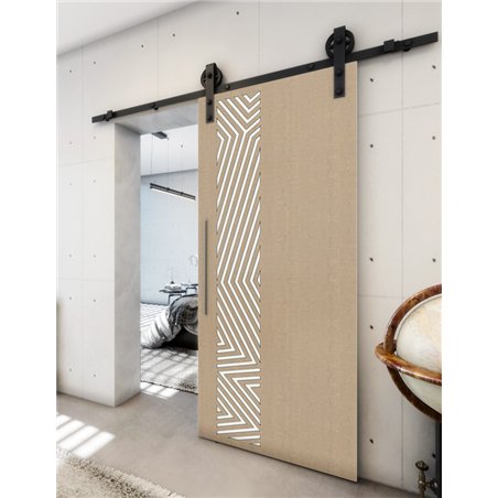 Holzschiebetür Barn-Line - Eiche und Weiss Model 1070