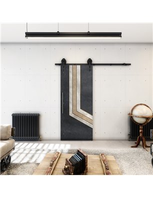 Holzschiebetür Barn-Line - Hell - Dunkel-Mix  Model 1073