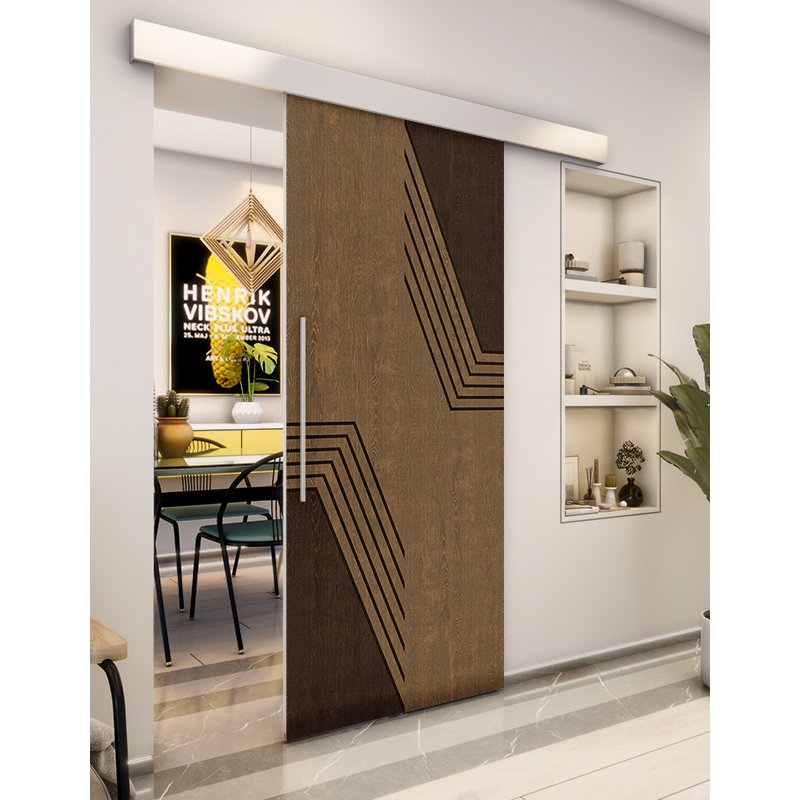 Holzschiebetür Eco-Line - Holz-Mix Model 1060 Holzschiebetür Eco-Line - Holz-Mix Model 1060