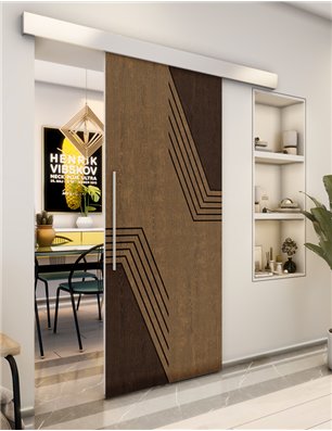Holzschiebetür Eco-Line - Holz-Mix  Model 1060