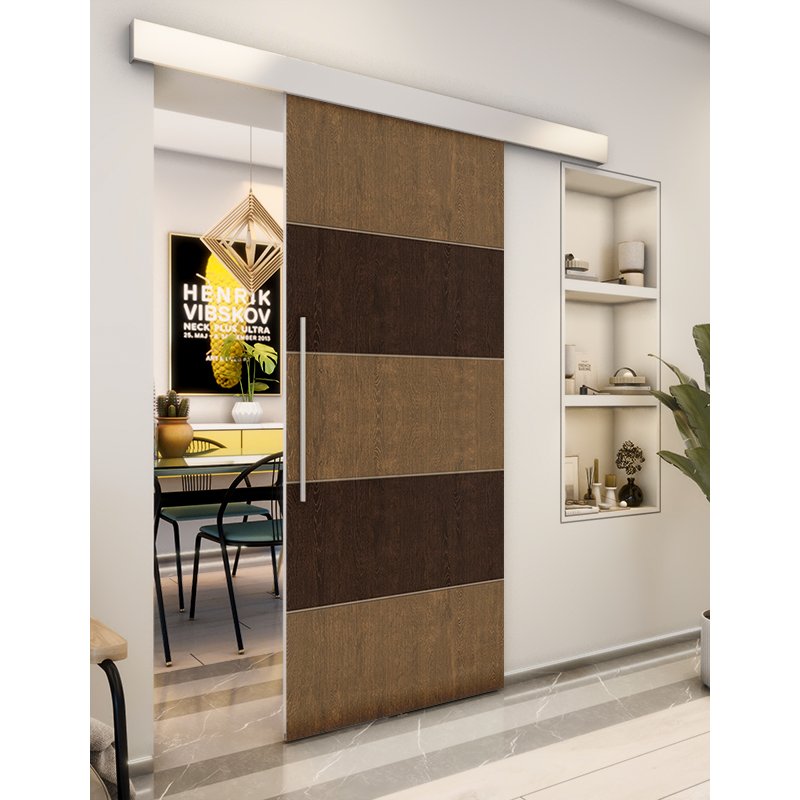 Holzschiebetür Eco-Line - Holz-Mix Model 1066 Holzschiebetür Eco-Line - Holz-Mix Model 1066