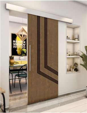 Holzschiebetür Eco-Line - Holz-Mix  Model 1073