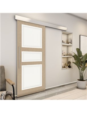 Holzschiebetür Eco-Line - Eiche und Weiss  Model 1021