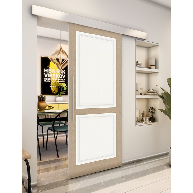 Holzschiebetür Eco-Line - Eiche und Weiss Model 1023 Holzschiebetür Eco-Line - Eiche und Weiss Model 1023