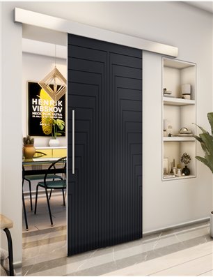 Holzschiebetür Eco-Line - Schwarz  Model 1052