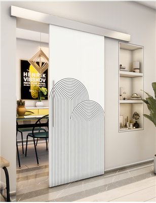 Holzschiebetür Eco-Line - Weiss Model 1057